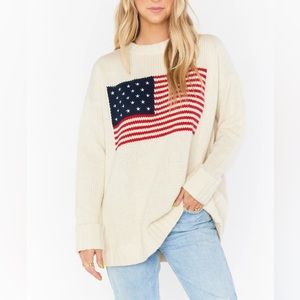Show Me Your Mumu American Flag Fireside Sweater